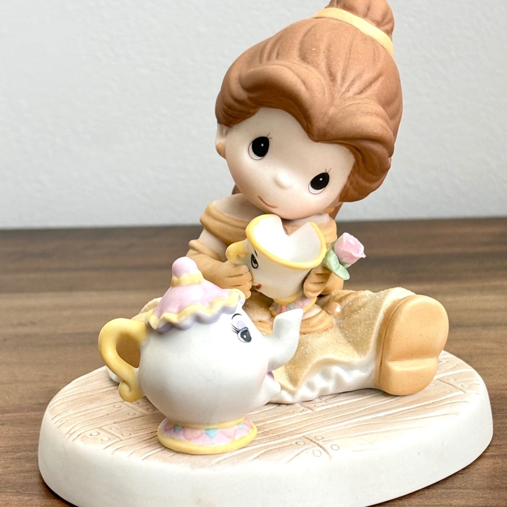 DISNEY 2015 Precious Moments You Are So Tea-Lightful BELLE Chip Mrs Potts 159019